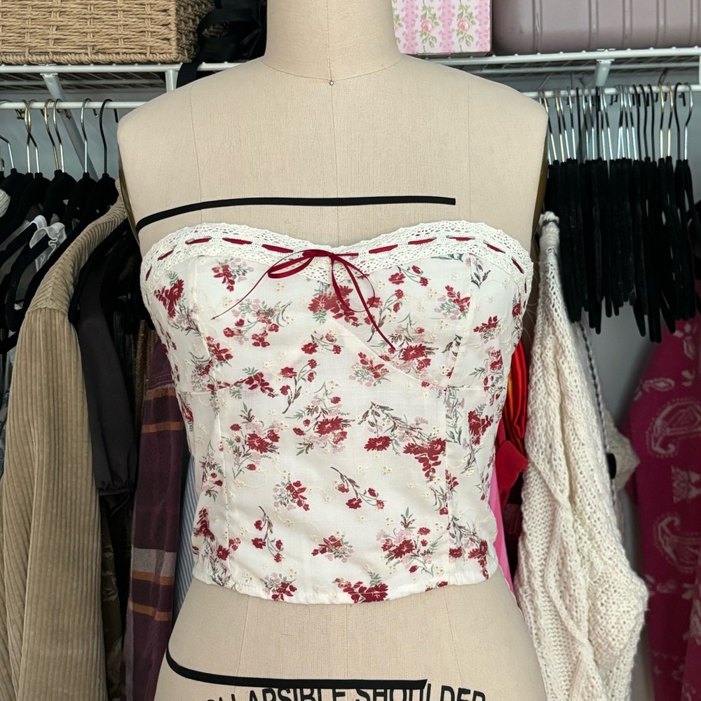 Never-Worn Strapless Crop Top